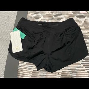 Black lulu lemon shorts “chase me short”